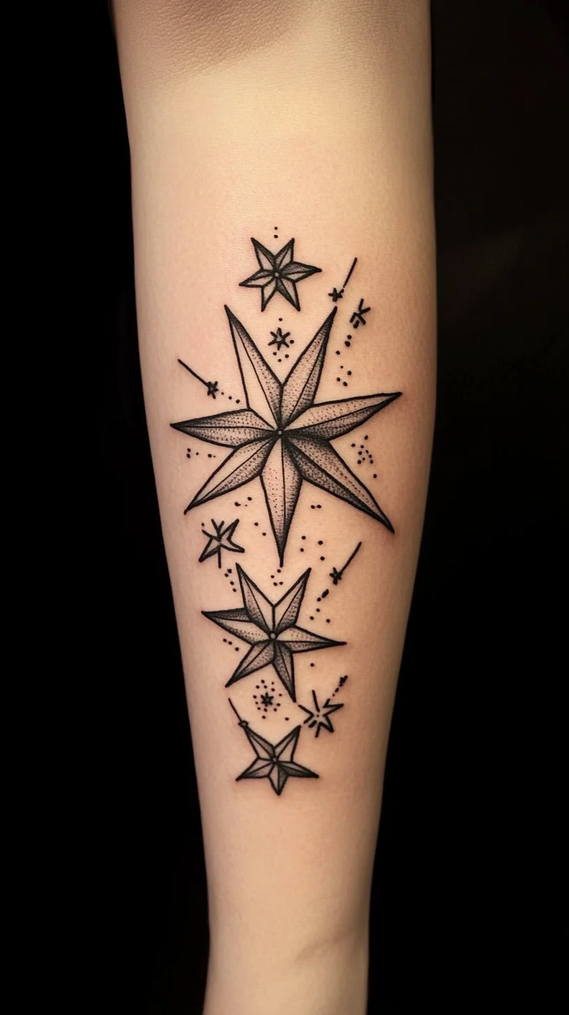 Astral Elegance: Captivating Star Tattoos for Cosmic Vibes