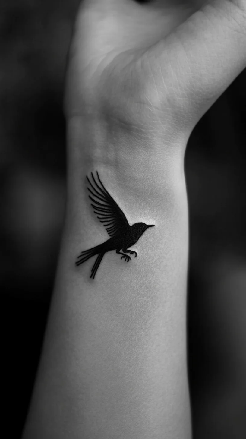 Bird in Flight: A Timeless Tattoo Symbolizing Freedom and Transformation