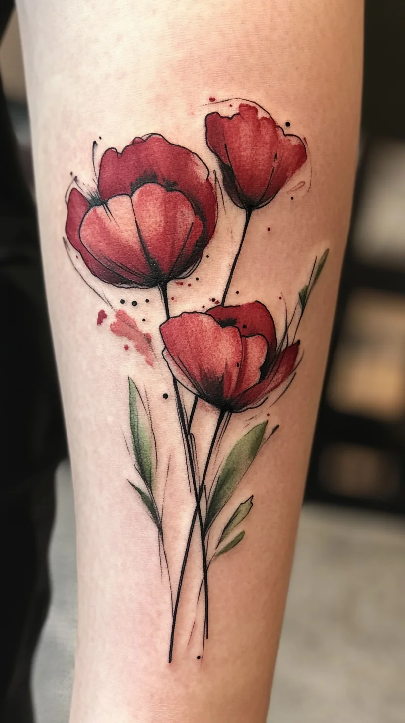 Blooming Beauty: Embrace Botanical Elegance with Vibrant Floral Tattoos