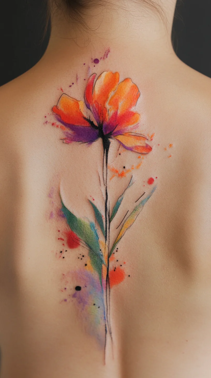 Blooming Beauty: Embrace Nature with a Vibrant Floral Tattoo