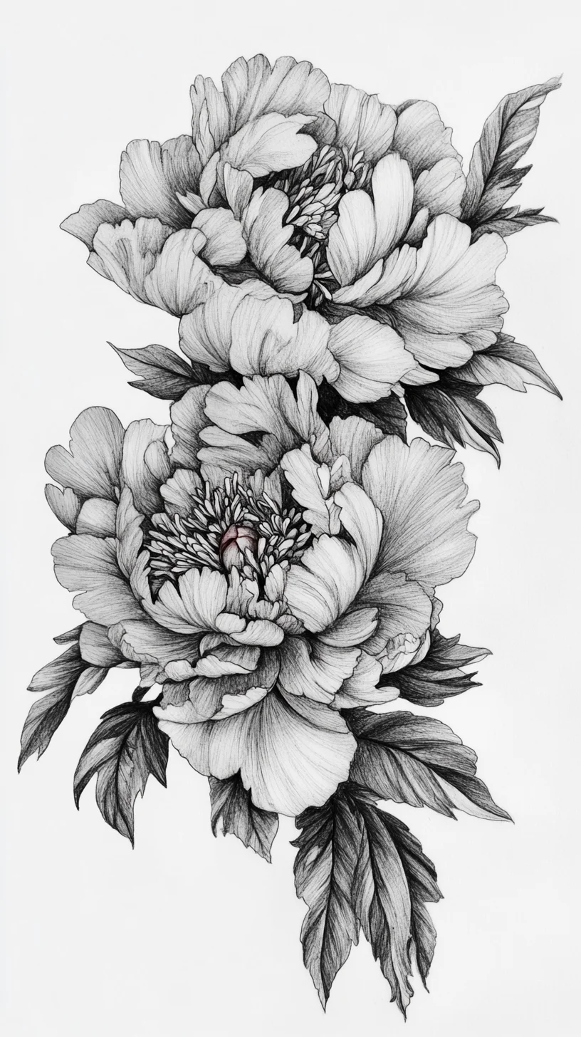 Blossoming Beauty: Timeless Peony-Inspired Tattoo Design for Nature Lovers