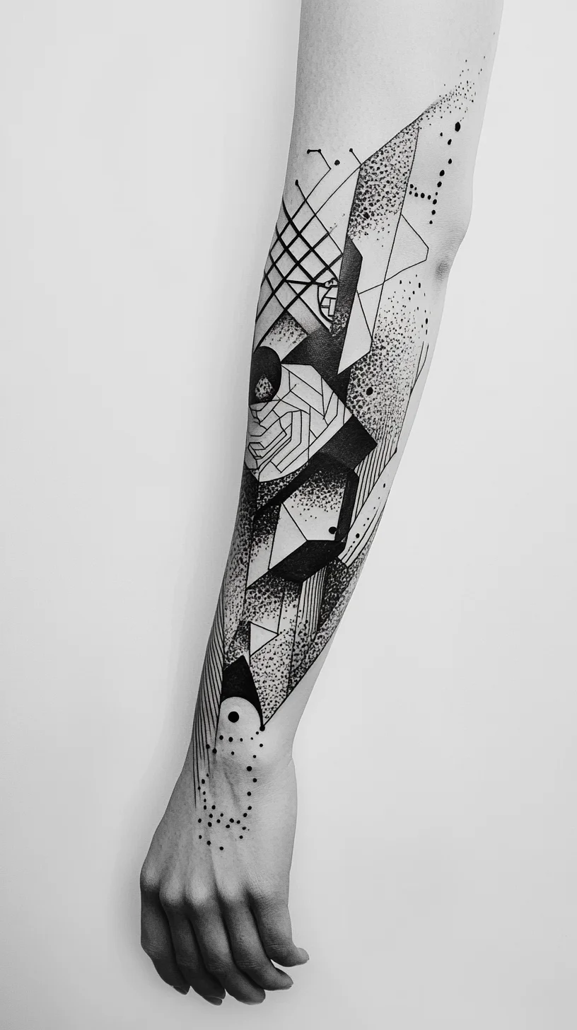 Bold Geometric Ink: Elevate Your Style with Vibrant Black Tattoos