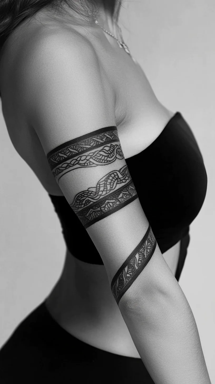 Bold Lace-Inspired Tattoo: A Fusion of Elegance and Edge