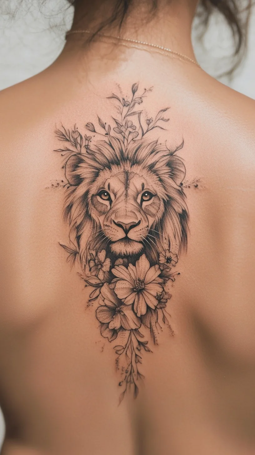 Captivating Lion Tattoo: A Majestic Blend of Nature and Strength