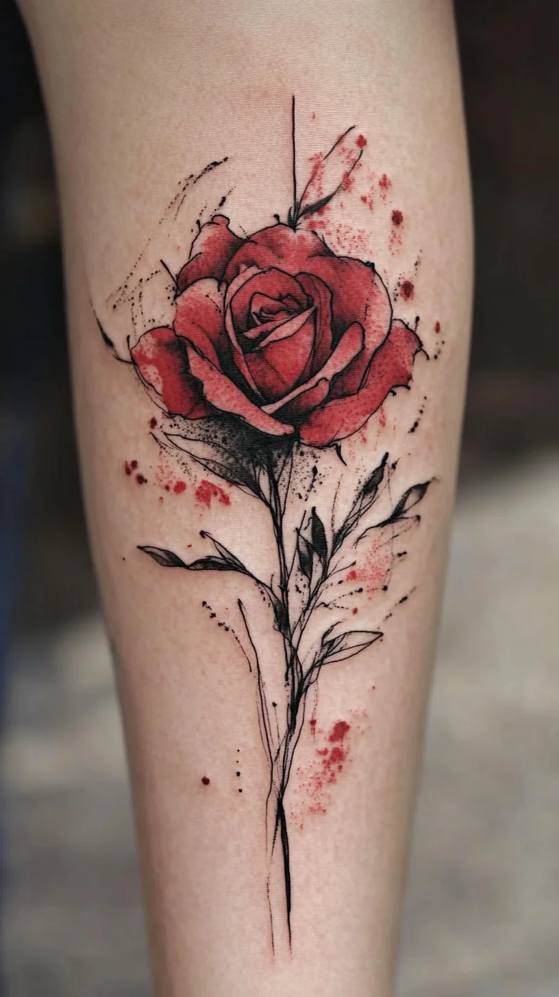 Captivating Rose Tattoo: A Timeless Symbol of Love and Beauty