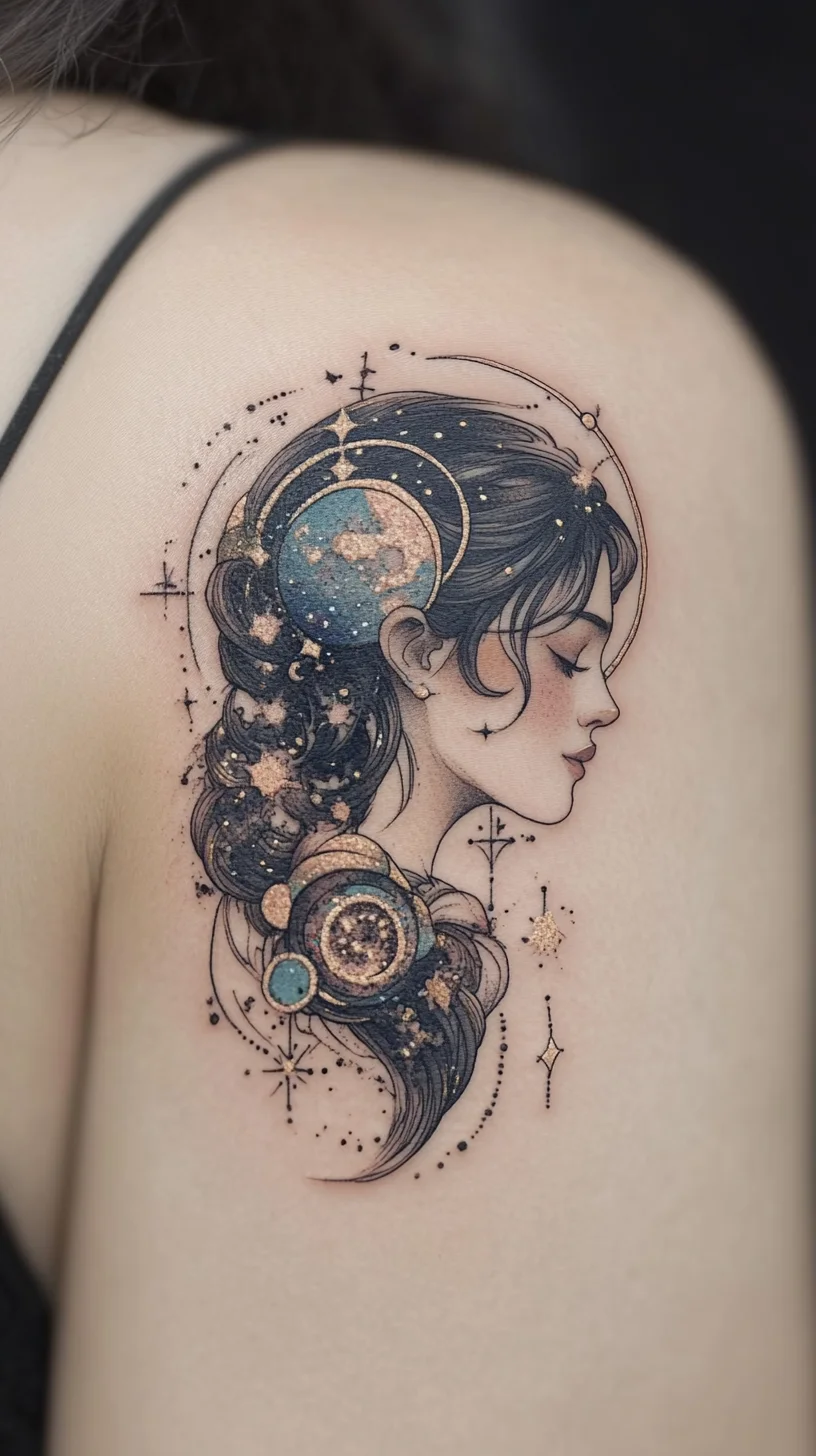 Celestial Beauty: A Tattoo That Celebrates the Universe Within