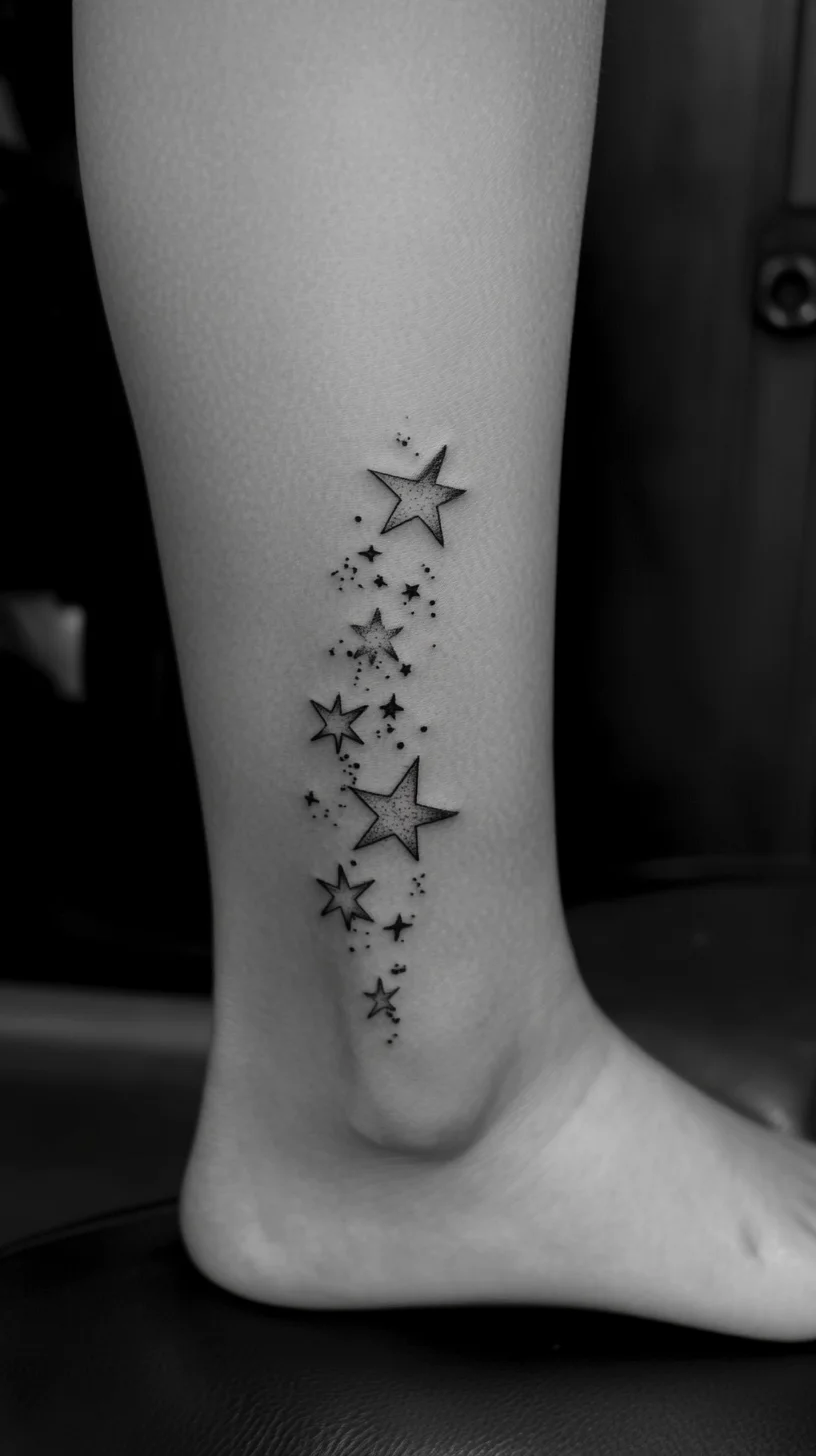 Celestial Charm: Dazzling Star Tattoos for a Touch of Whimsy