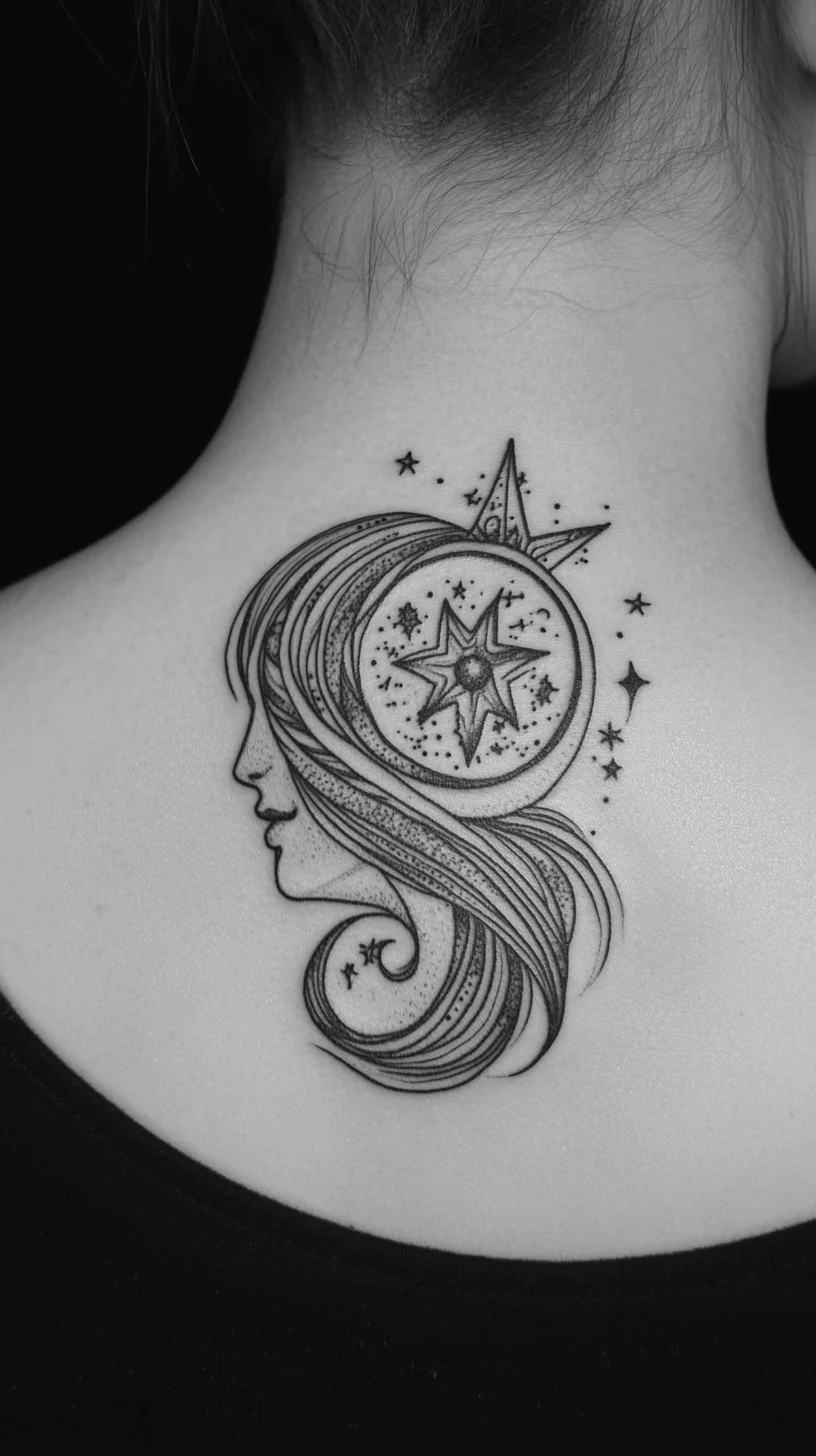 Celestial Elegance: Embrace the Mystique of Cosmic-Inspired Tattoos