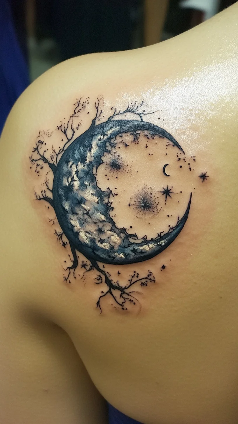 Celestial Elegance: Embrace the Mystique of Moon-Inspired Tattoos