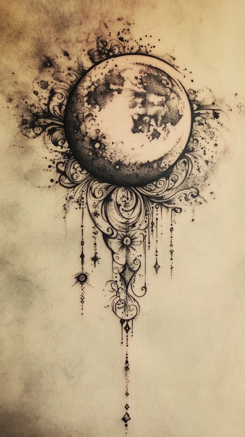 Celestial Elegance: Enchanting Moon-Inspired Tattoo Designs