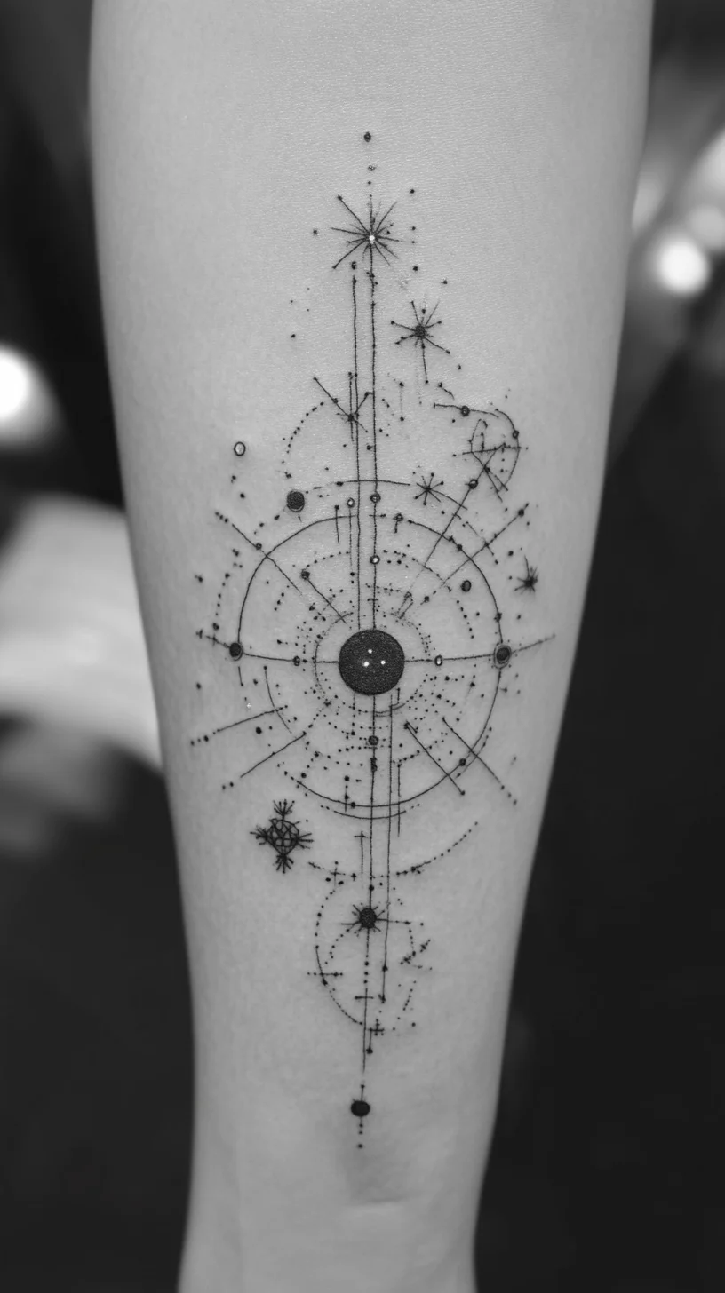 Celestial Harmony: Stunning Cosmic Tattoo Art for the Dreamer in You