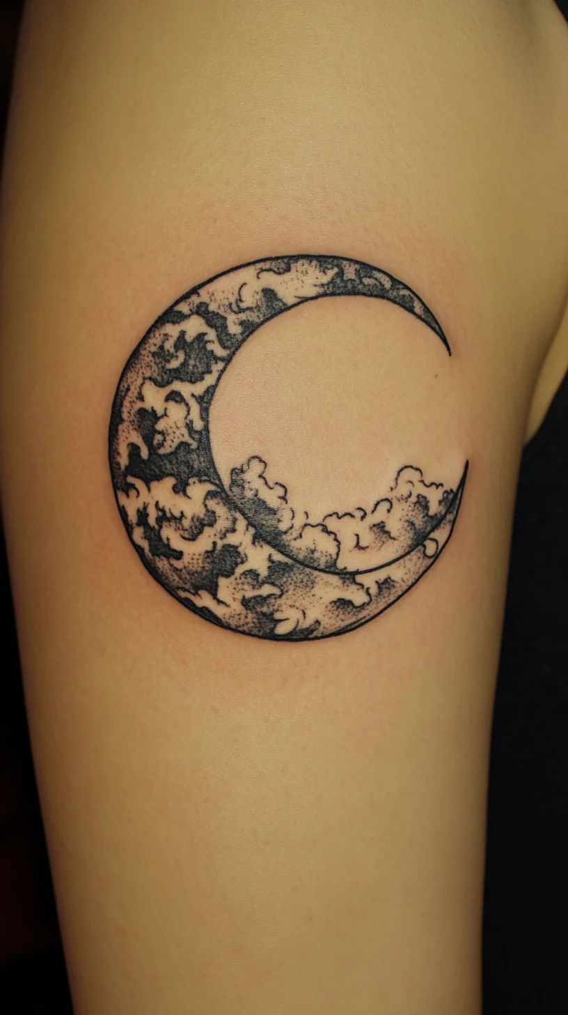 Celestial Serenity: Embrace the Mystique of Moonlit Tattoo Artistry