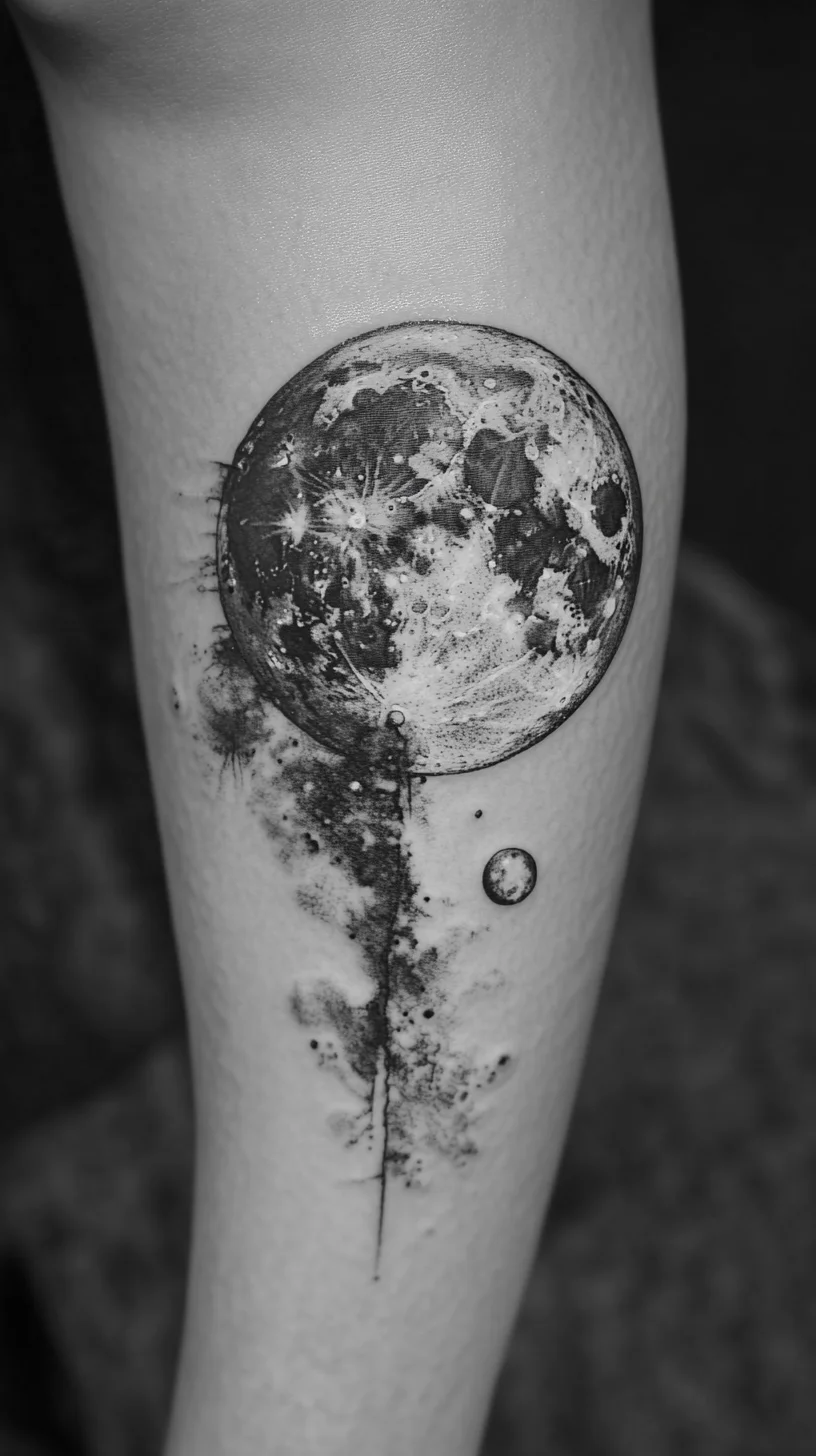 Celestial Whimsy: Embrace the Cosmic Beauty of Moon-Inspired Tattoos