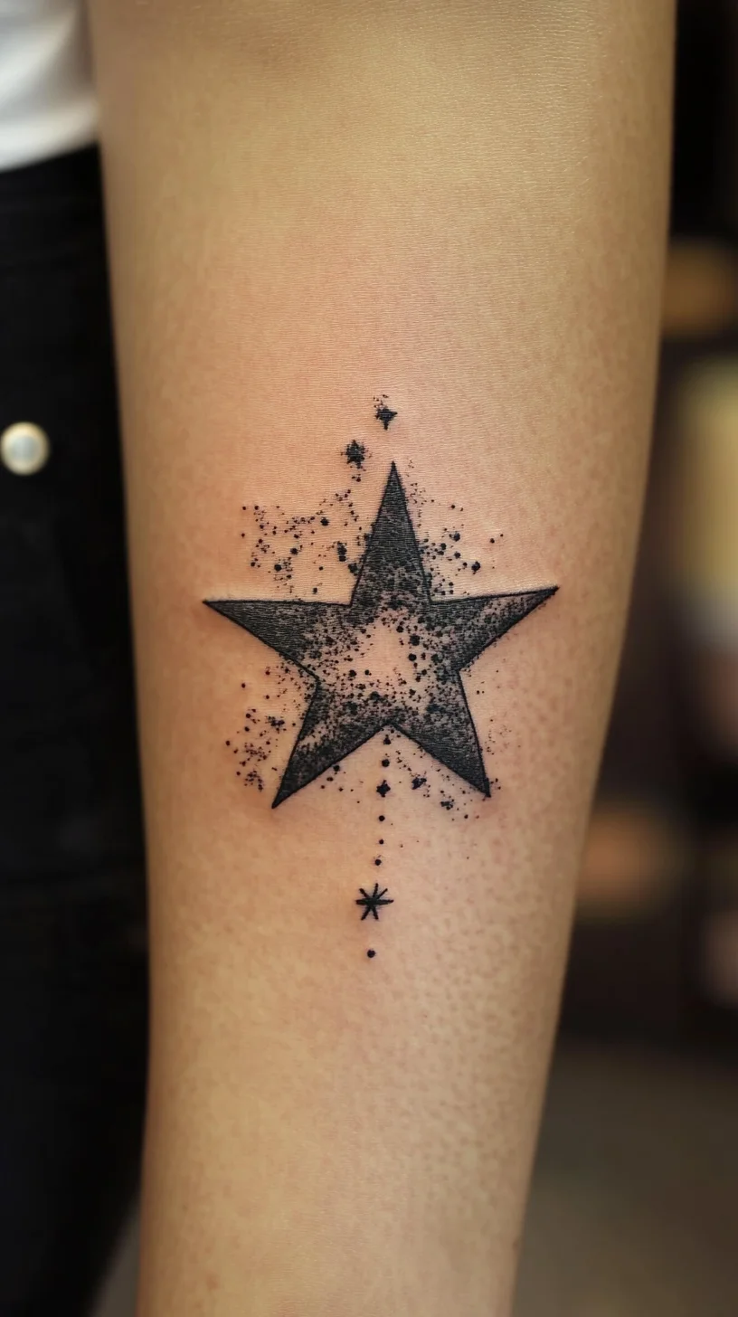 Dazzling Star Tattoo: A Stellar Blend of Elegance and Edge