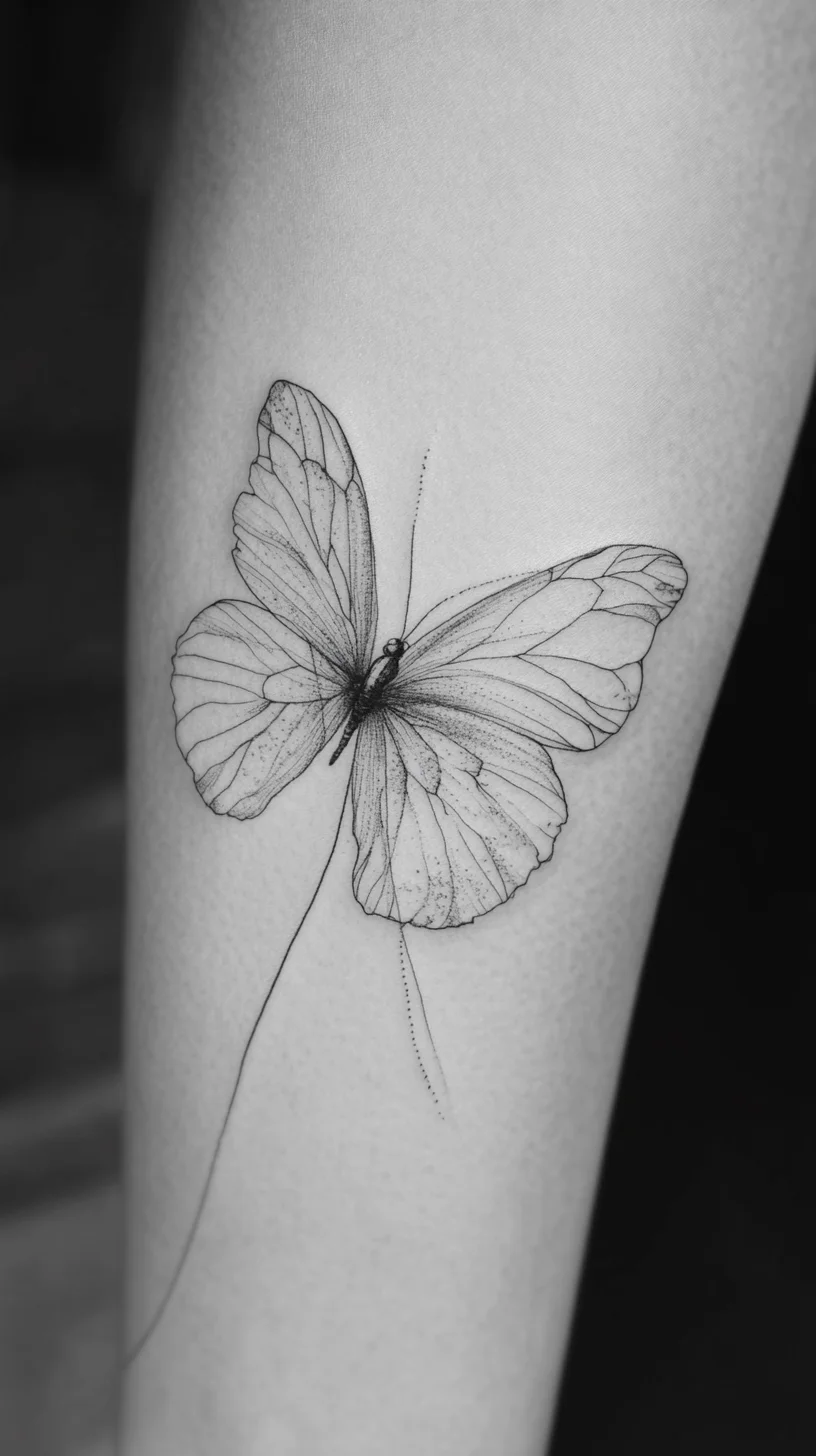 Delicate Butterfly Tattoo: A Symbol of Transformation and Grace