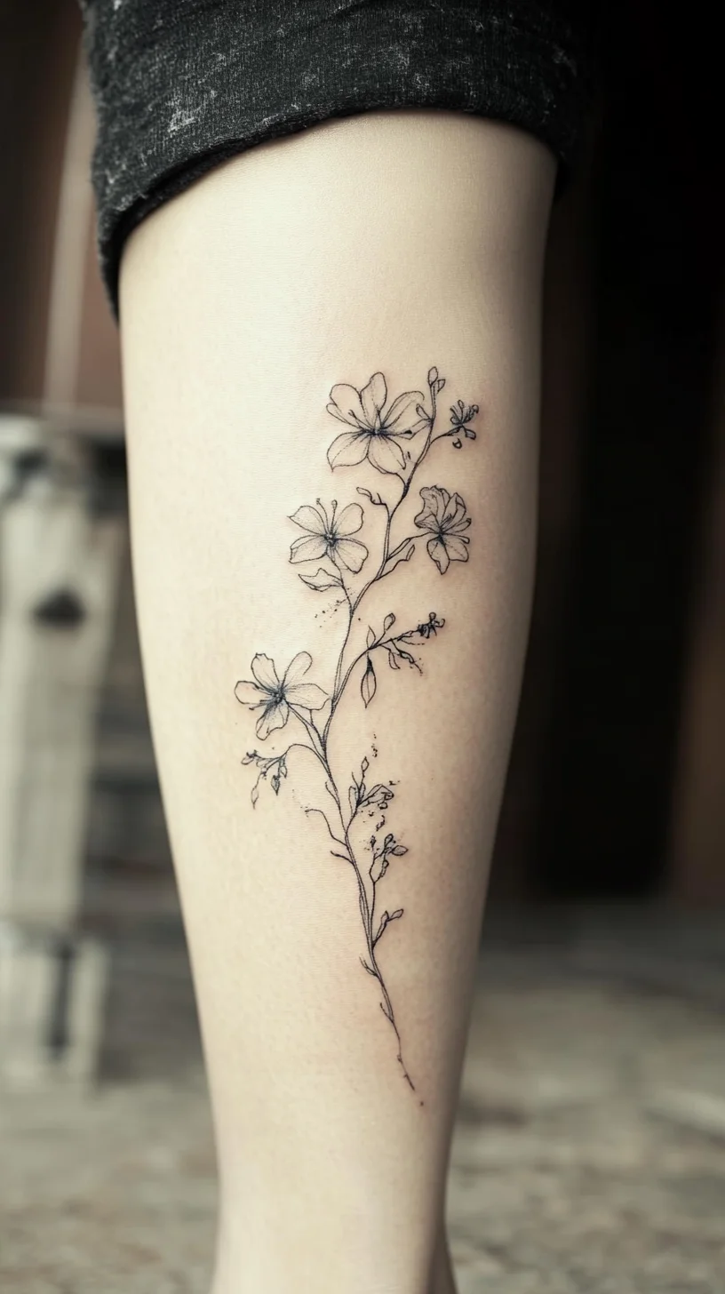 Delicate Floral Tattoos: Effortlessly Elegant and Timeless for Any Skin Tone