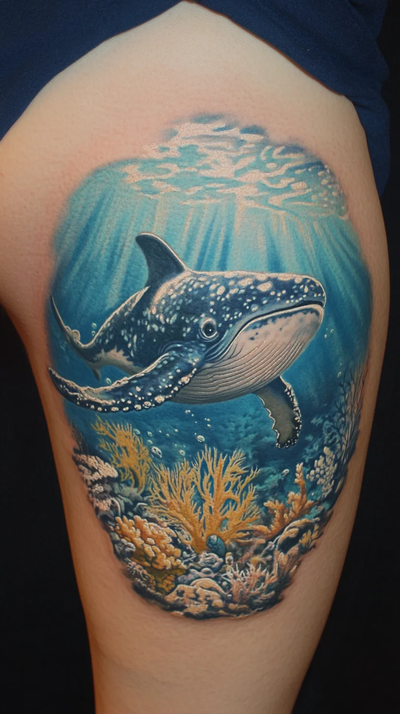 Dive into the Depths: Captivating Whale Shark Tattoo for Ocean Lovers