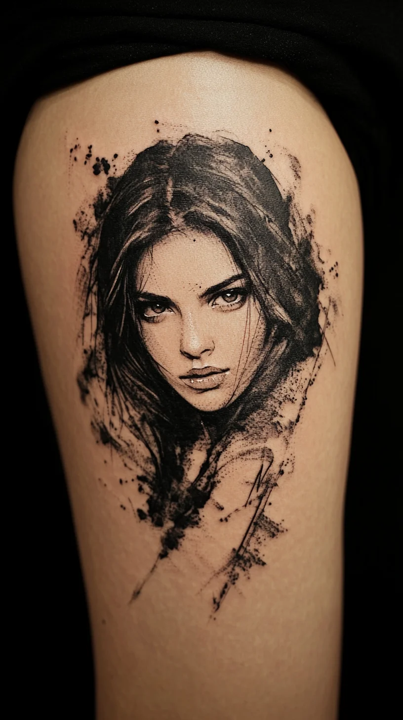 Edgy Portrait Tattoos: Bold Ink for a Striking Statement