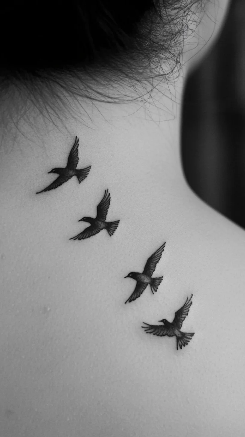 Effortless Elegance: The Soaring Bird Tattoo for a Meaningful Aesthetic