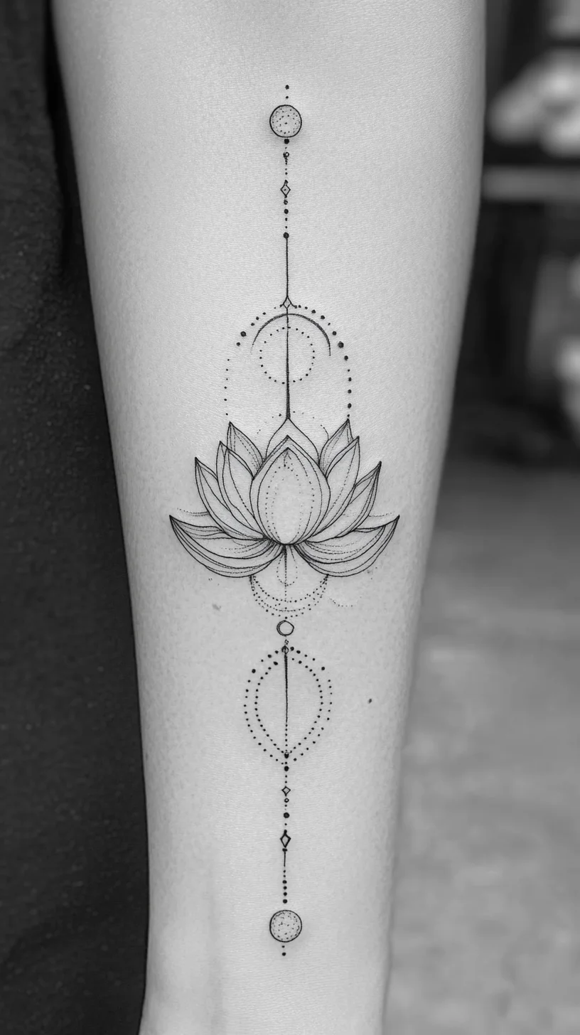 Elegance in Ink: The Minimalist Lotus Tattoo for a Subtle Statement