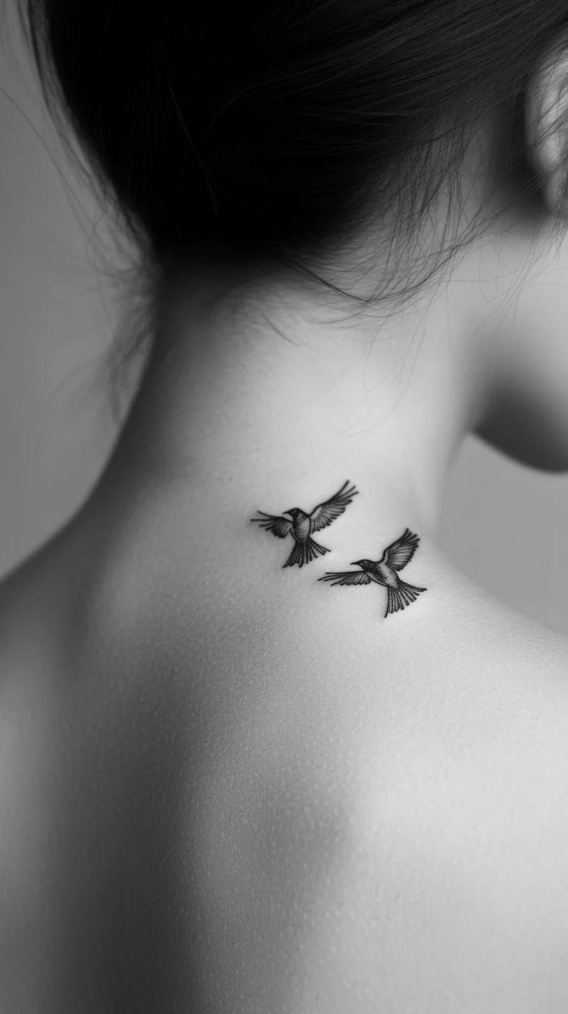 Elegant Black Bird Tattoos: A Symbol of Freedom and Grace