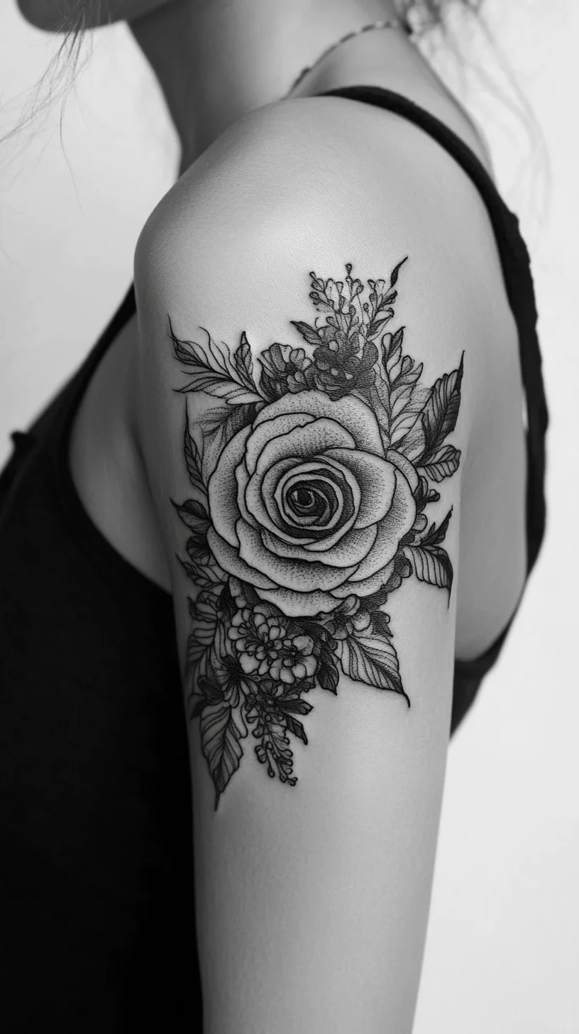 Elegant Black Rose Tattoo: A Timeless Floral Masterpiece for Every Skin Tone