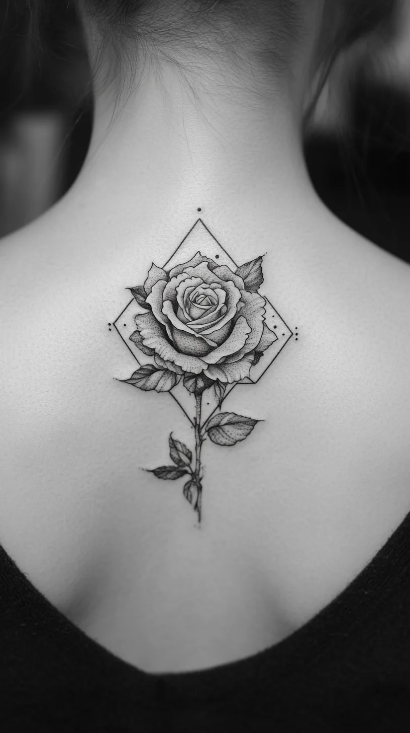 Elegant Black Rose Tattoo: A Timeless Floral Statement on Skin