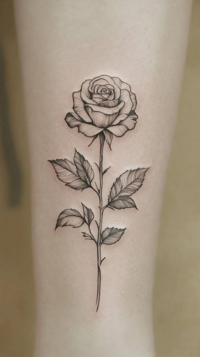 Elegant Black Rose Tattoo: A Timeless Symbol of Beauty and Resilience