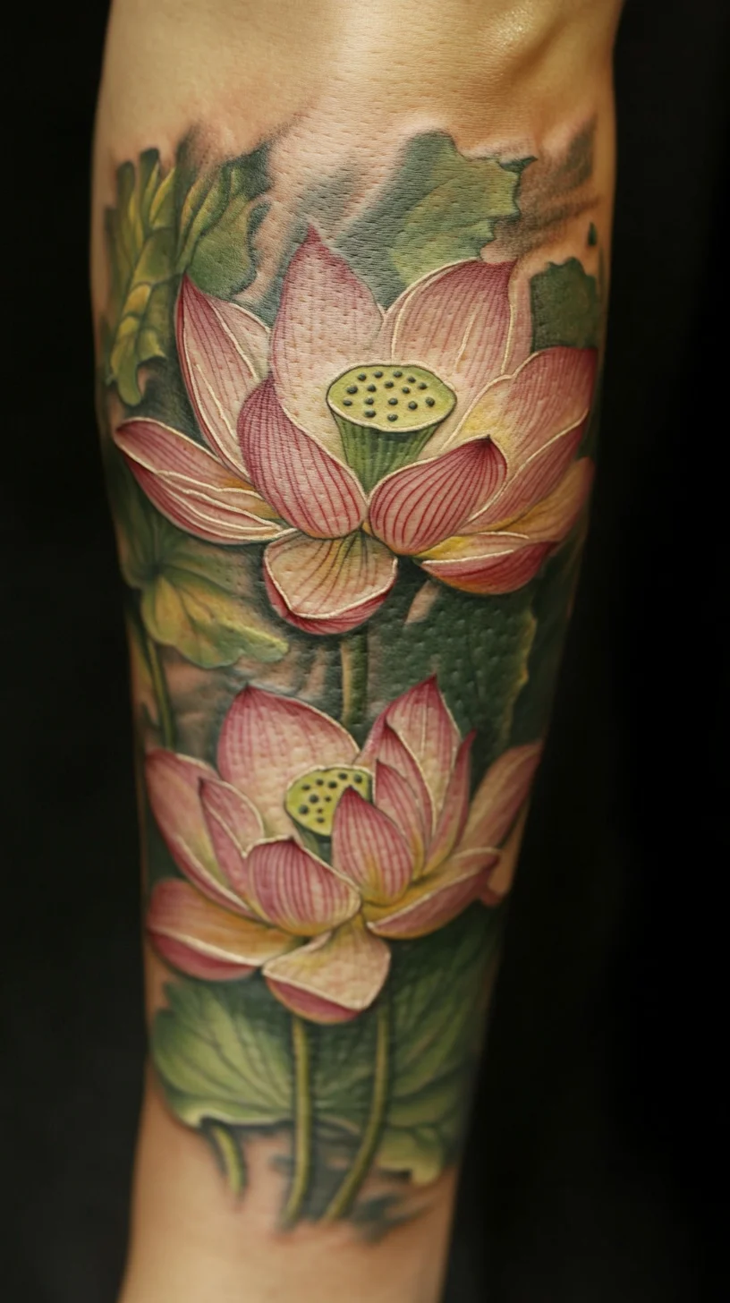 Elegant Bloom: Stunning Water Lily Tattoo Inspiration for Nature Lovers