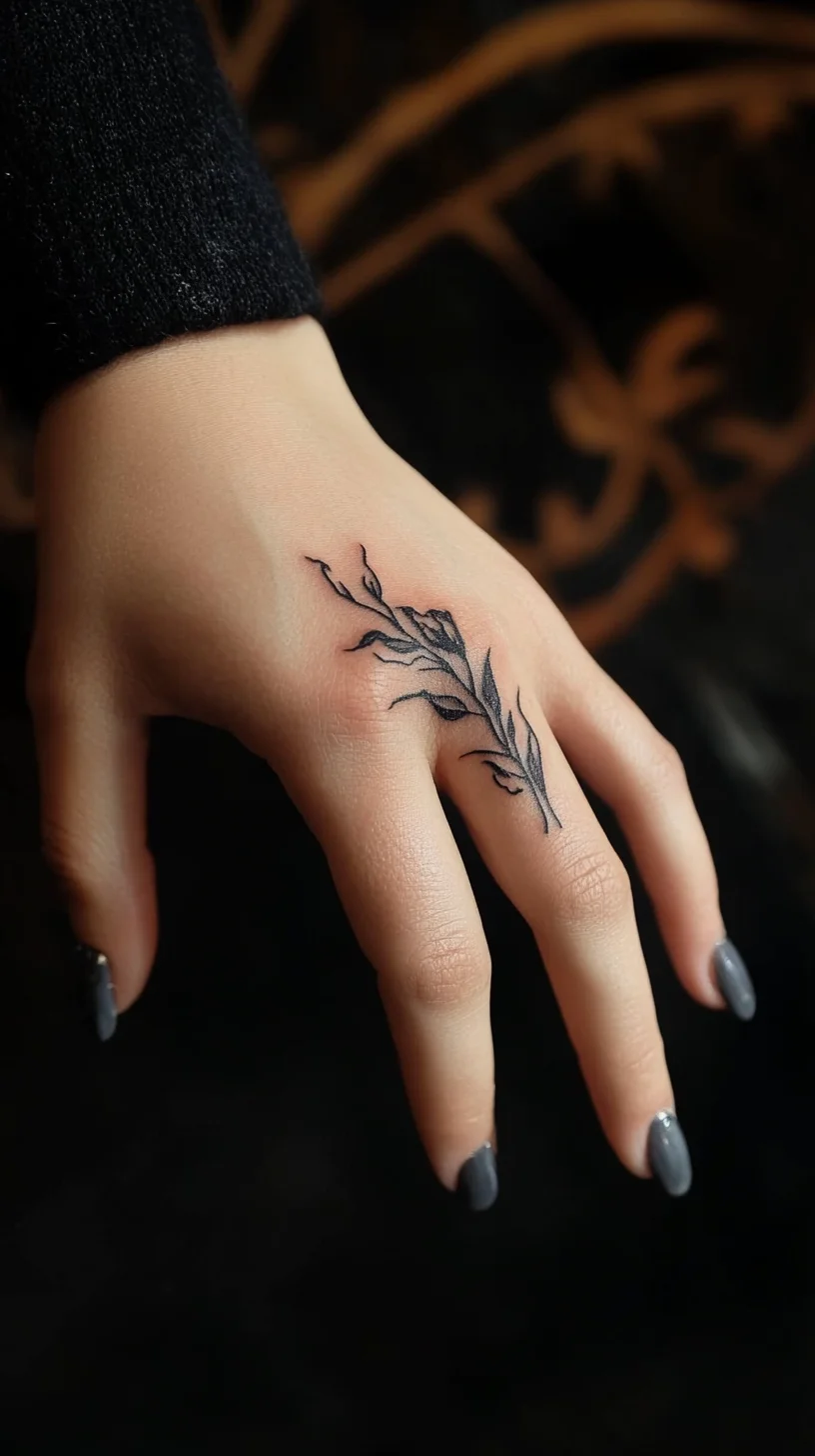 Elegant Botanical Ink: A Chic Tattoo for Nature Lovers