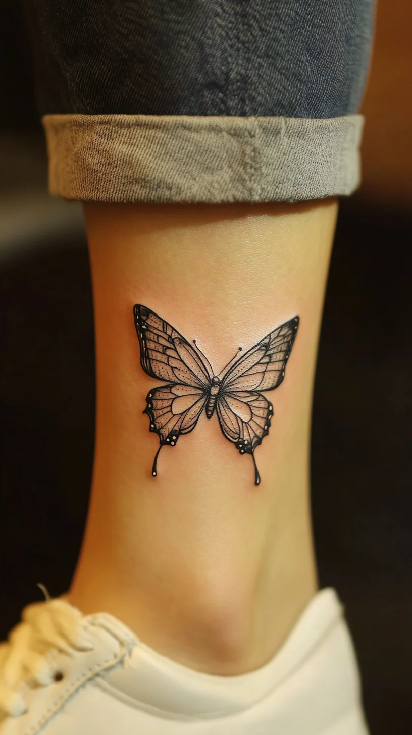 Elegant Butterfly Tattoo: A Stunning Blend of Grace and Symbolism