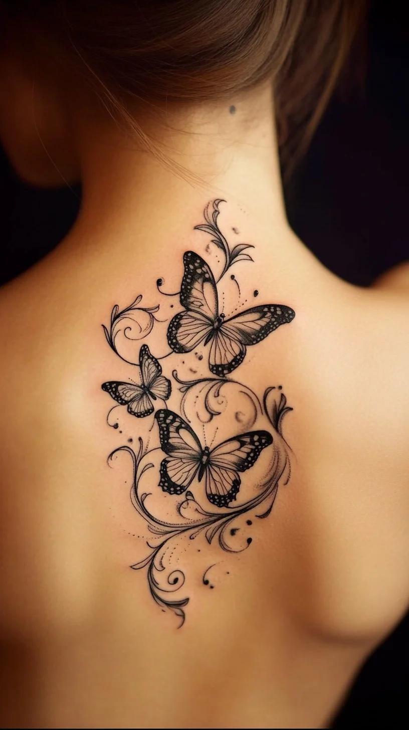 Elegant Butterfly Tattoo: A Whimsical Dance of Nature on Your Skin