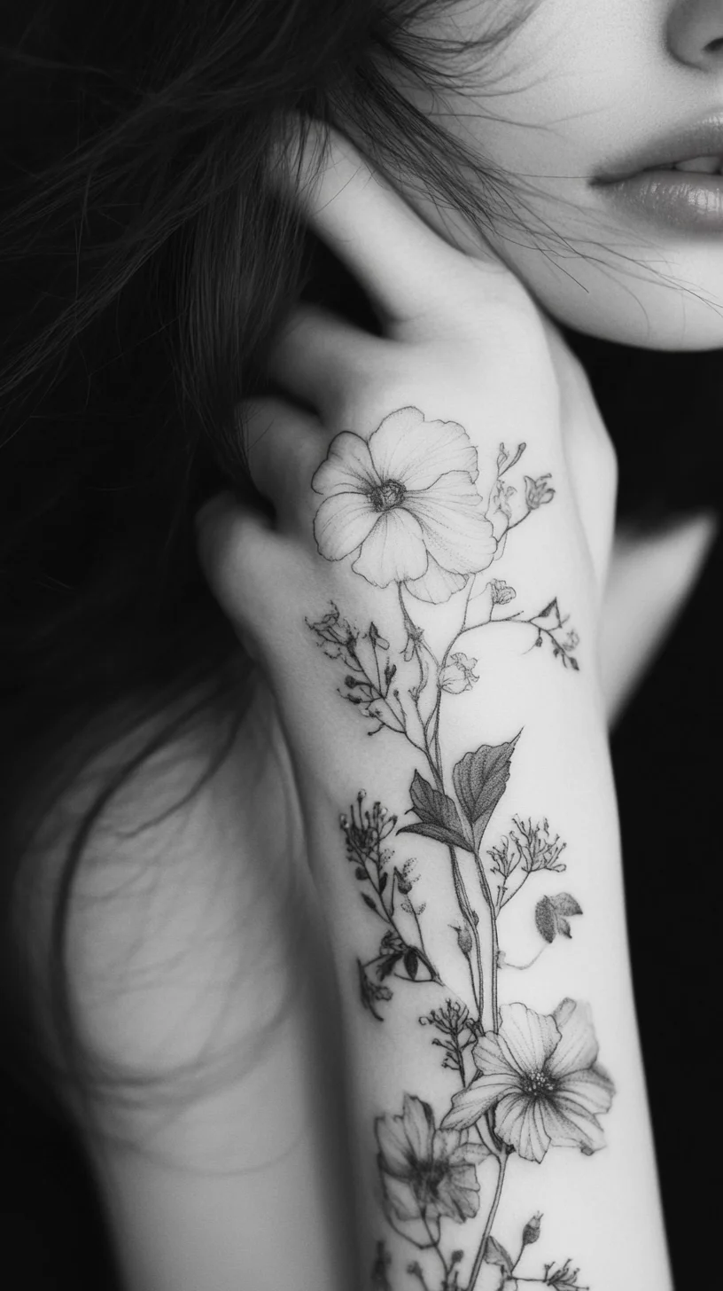 Elegant Floral Ink: Embrace Nature with Stunning Botanical Tattoo Designs