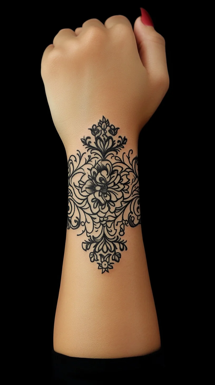 Elegant Floral Mandala: An Artistic Expression of Beauty on Your Skin