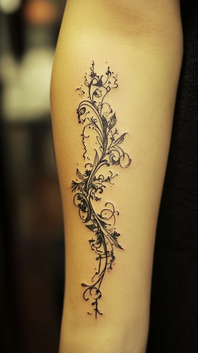 Elegant Floral Tattoo: A Timeless Blend of Nature and Artistry