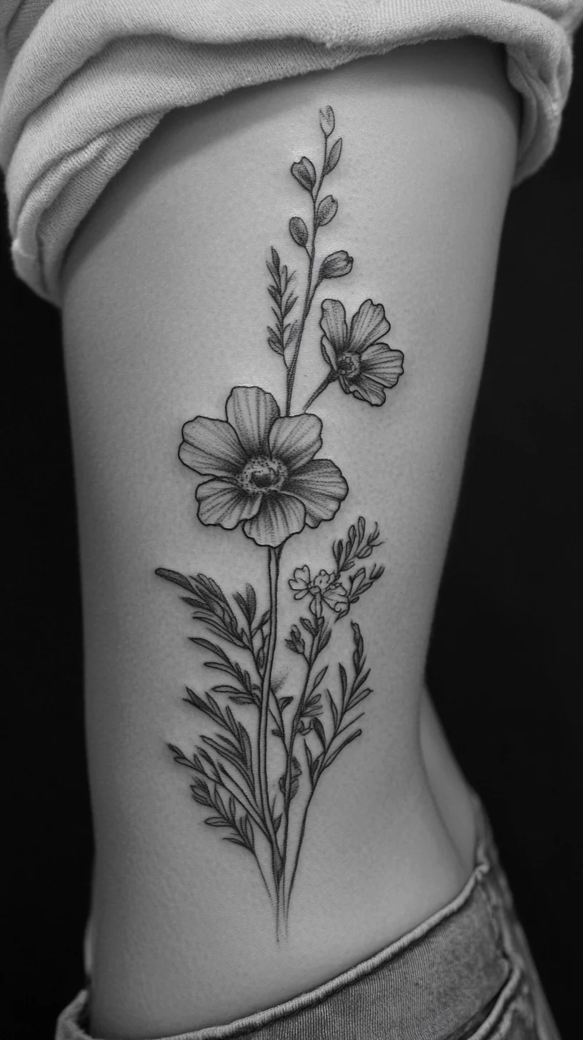 Elegant Floral Tattoo: A Timeless Expression of Nature's Beauty