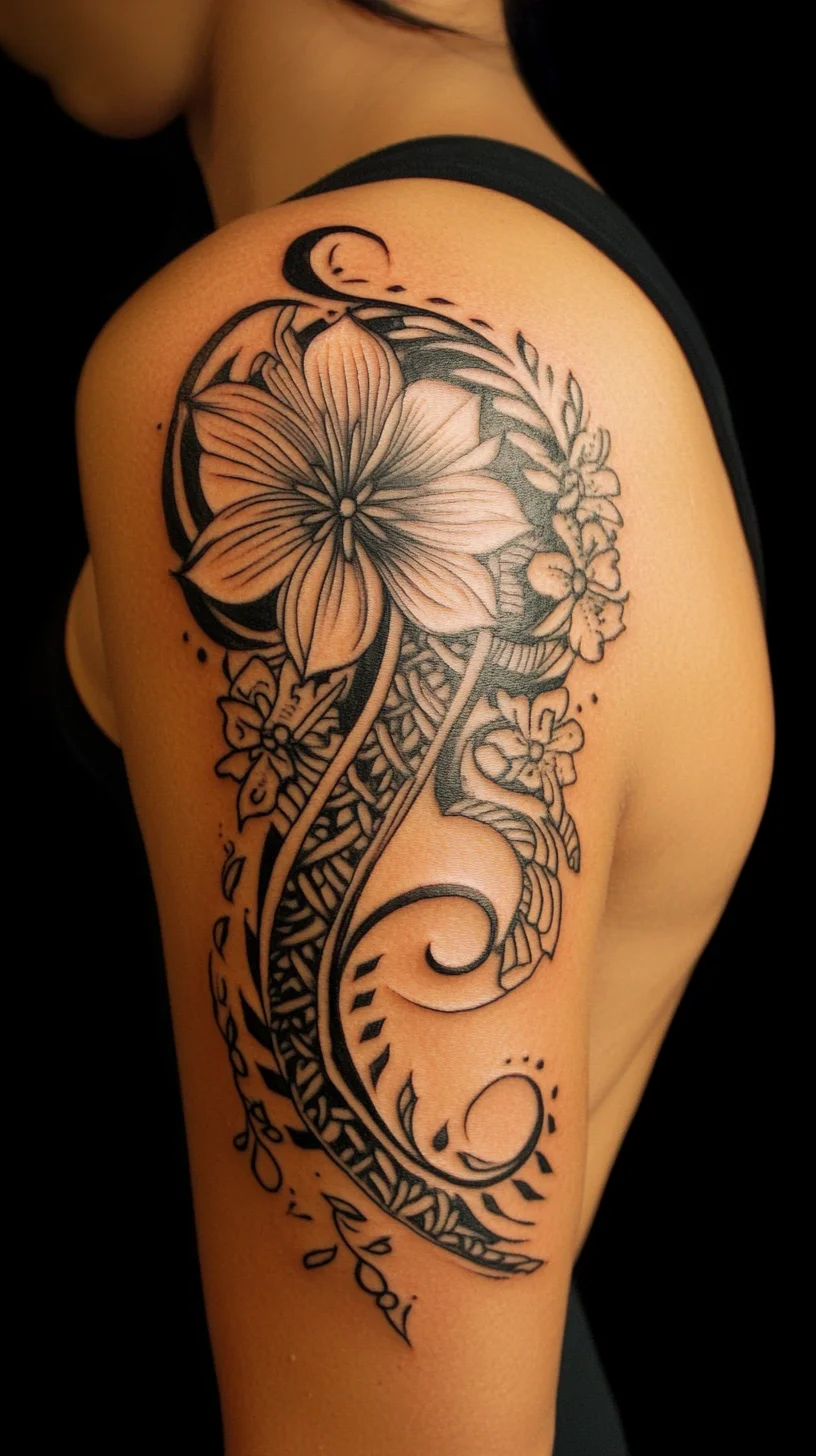 Elegant Floral Tattoo: Exquisite Designs for the Bold and Beautiful