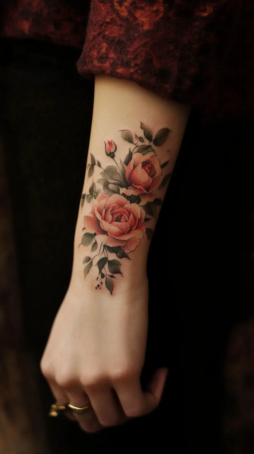 Elegant Floral Tattoos: Timeless Beauty with a Touch of Romance