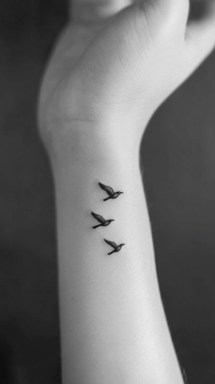 Elegant Freedom: Minimalist Bird Tattoos for a Timeless Touch