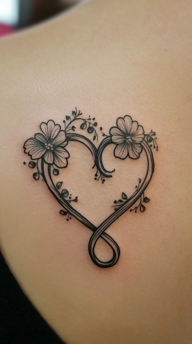 Elegant Infinity Heart Tattoo: A Timeless Expression of Love and Beauty