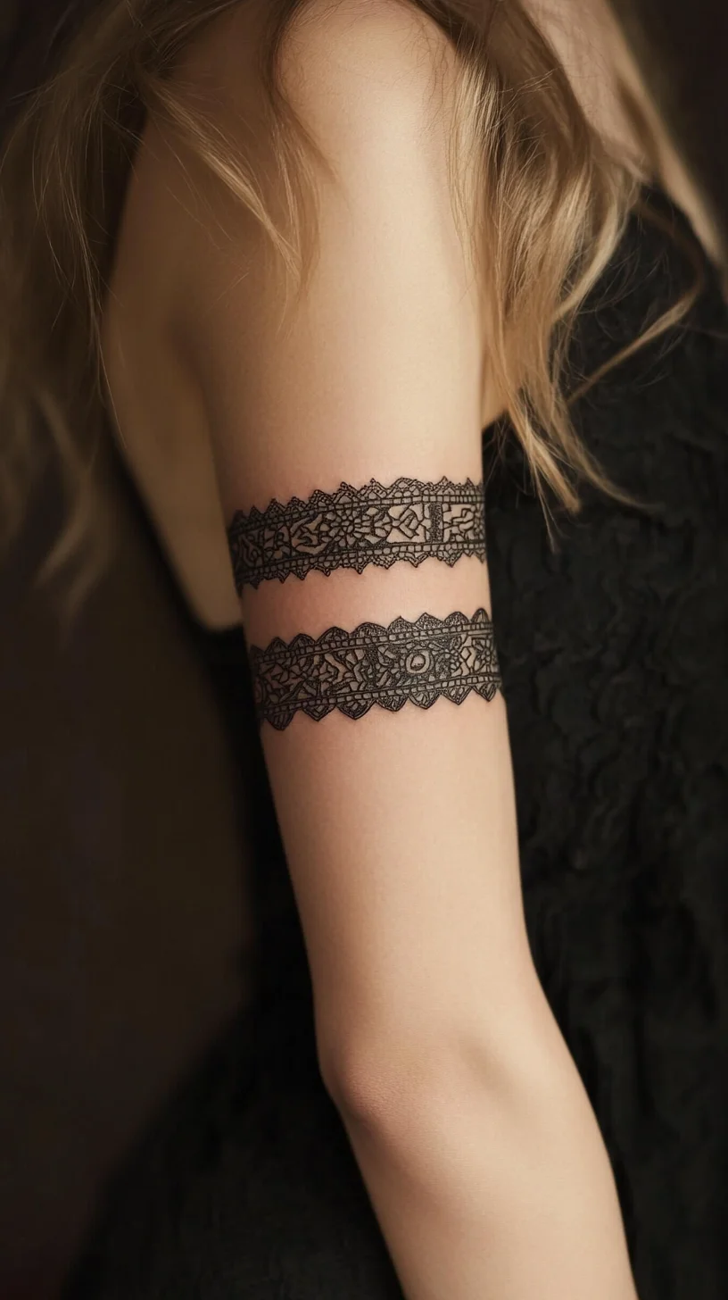 Elegant Lace Tattoo Bands: A Timeless Statement of Femininity and Style