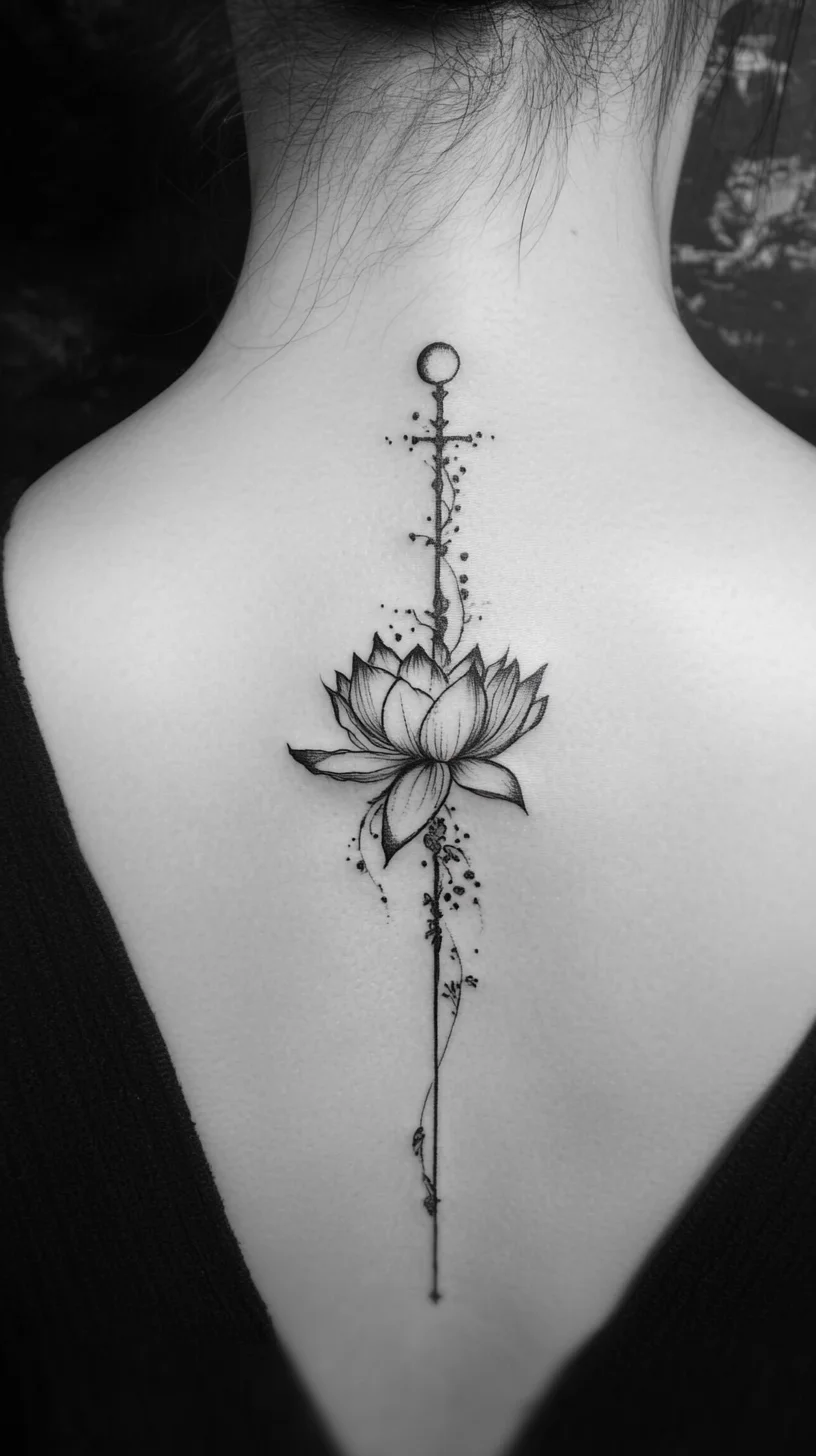 Elegant Lotus Blossom Tattoo: A Symbol of Beauty and Resilience