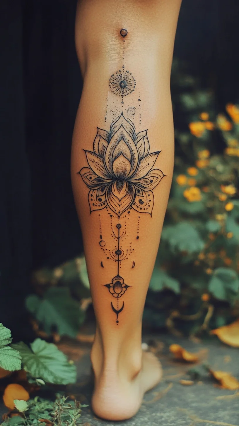 Elegant Lotus Tattoo: A Symbol of Beauty and Renewal for Your Skin Art Collection