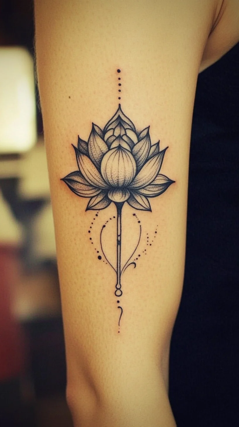 Elegant Lotus Tattoo: A Symbol of Purity and Inner Strength