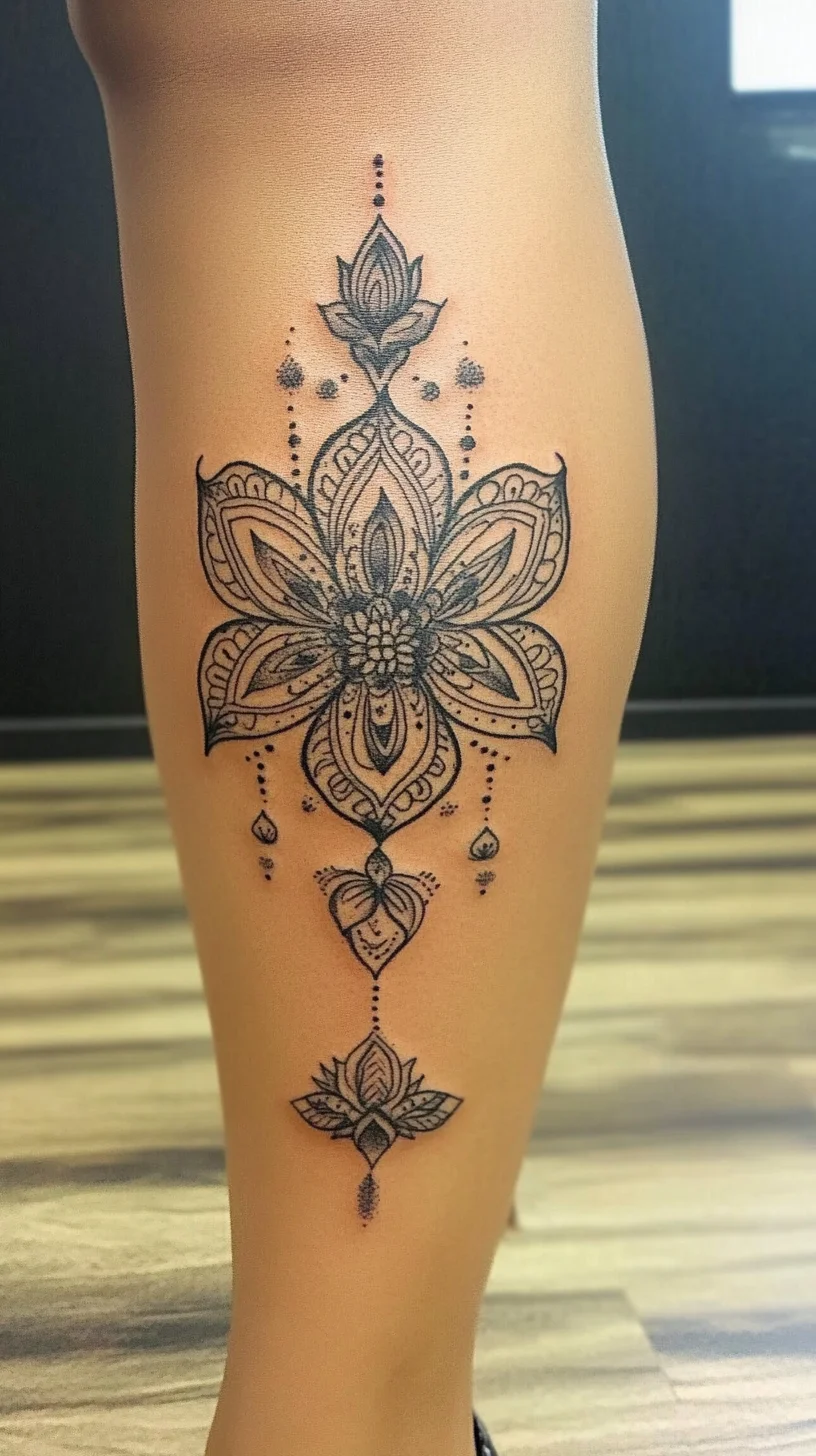 Elegant Mandala Flower Tattoo: A Timeless Bloom for Your Skin