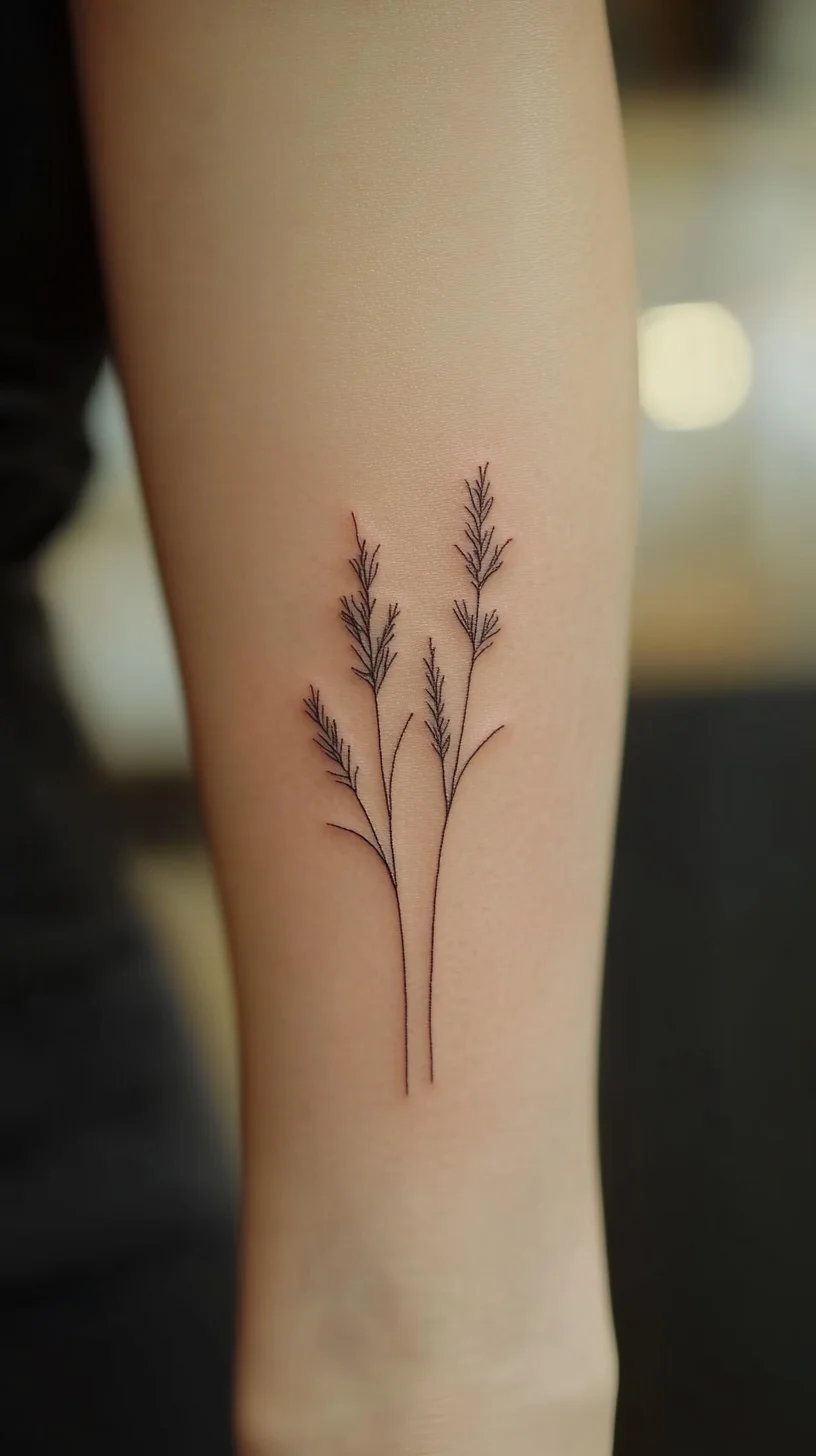 Elegant Minimalism: The Delicate Linework of Nature-Inspired Tattoos