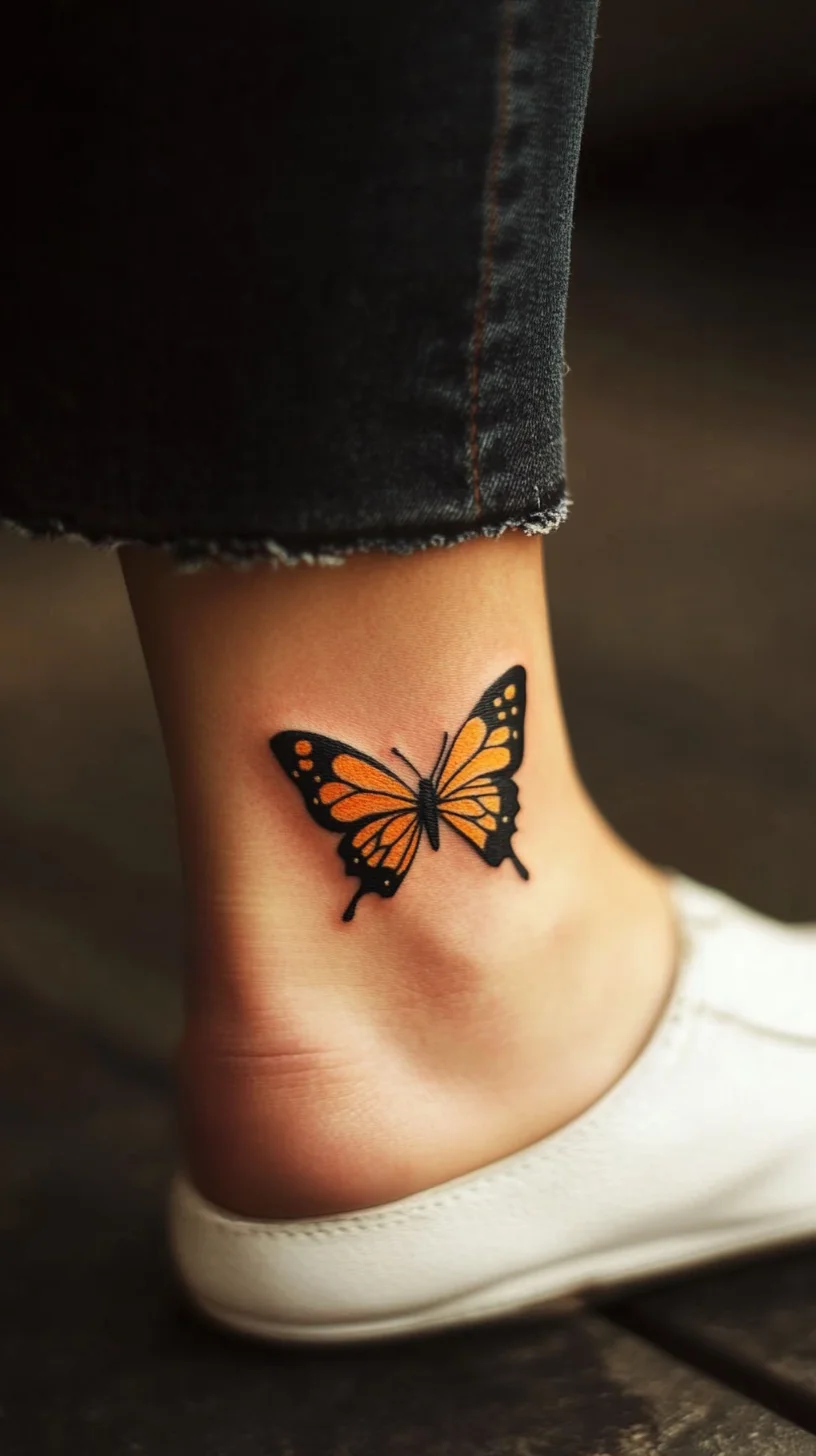 Elegant Monarch Butterfly Tattoo: A Chic Statement for Nature Lovers