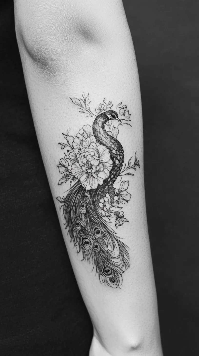 Elegant Peacock Tattoo: A Stunning Fusion of Nature and Artistry