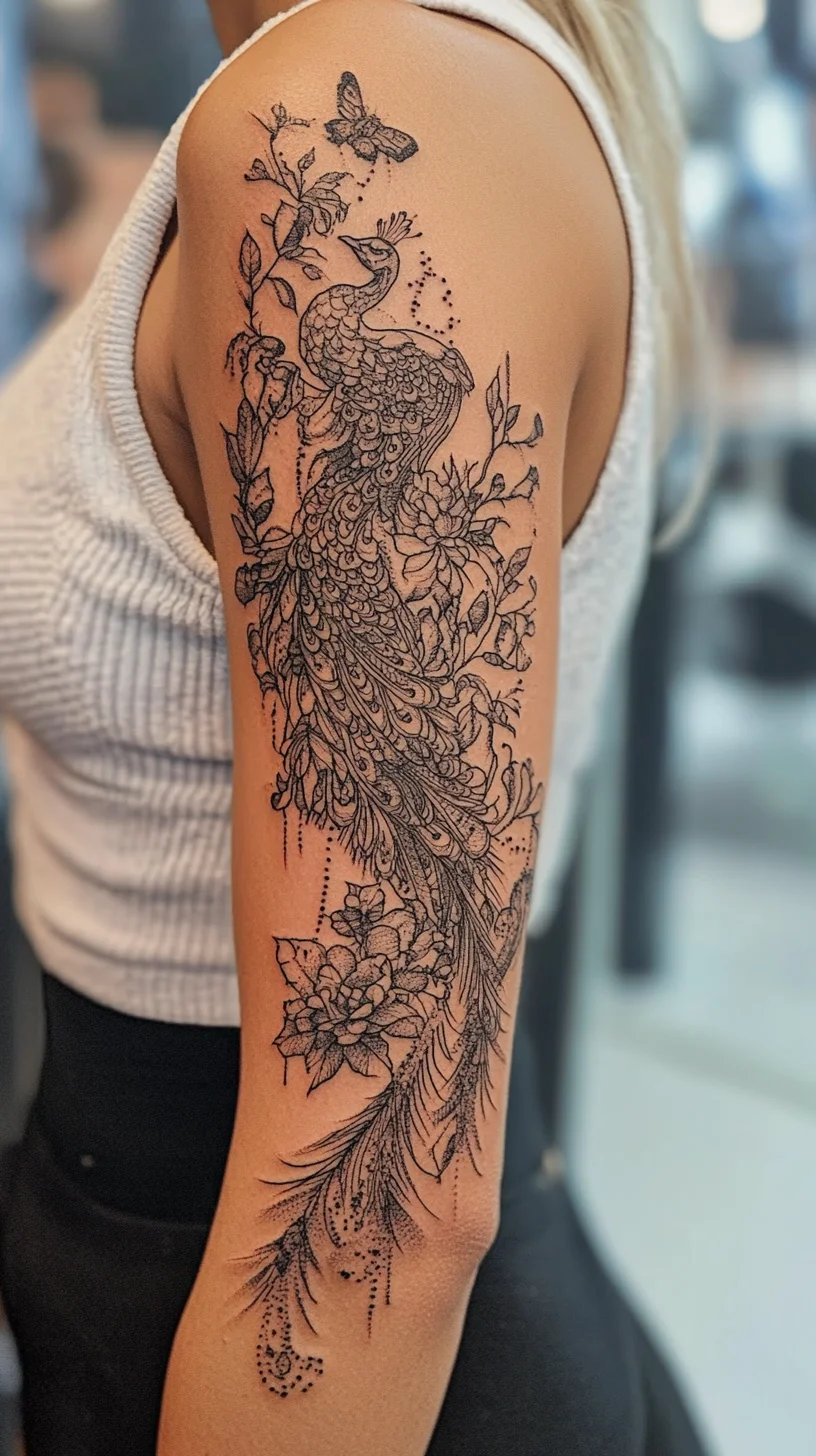 Elegant Peacock Tattoo: A Symbol of Beauty and Transformation