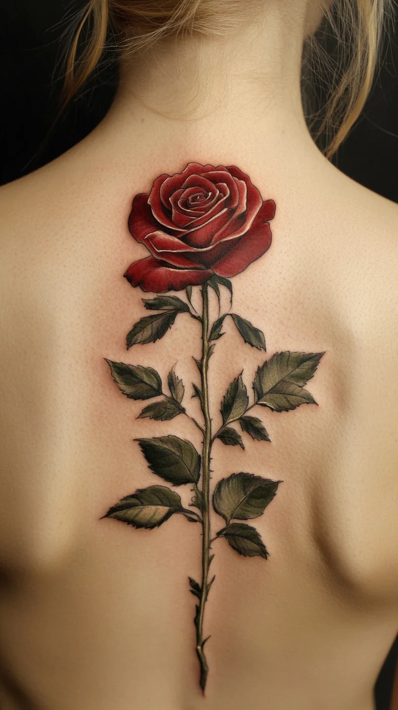 Elegant Red Rose Tattoo: A Timeless Symbol of Beauty and Passion